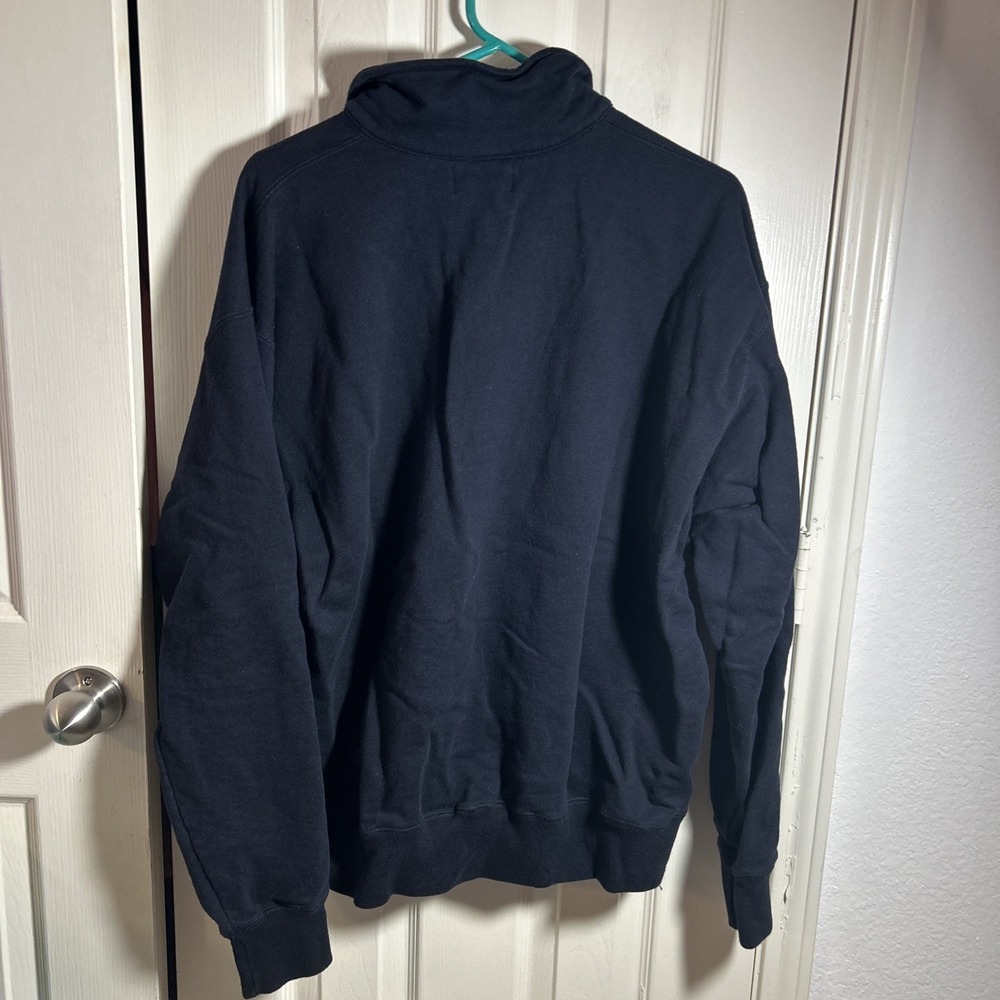 Vintage Roots Athletics Canada 1/4 Zip Pullover Sweatshirt 1990's L Black - Picture 6 of 6